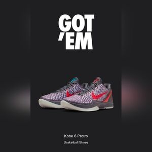 Kobe 6 Protro 3D Men's size 10